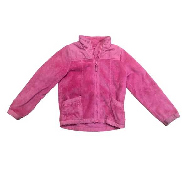 Pink fleece jacket, medium 7/8 - Picture 7 of 7